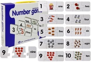 Развивающая головоломка "Числа", английский яз., 10 комбинаций цена и информация | Настольные игры | hansapost.ee