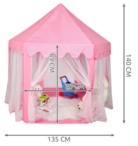 Laste telk XXL Printsessi loss, roosa hind ja info | Mängumajad ja mänguväljakud | hansapost.ee