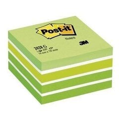 Клейкие листы куб Post-It Green pastel, 76x76 мм, 450 листочков цена и информация | Тетради и бумажные товары | hansapost.ee