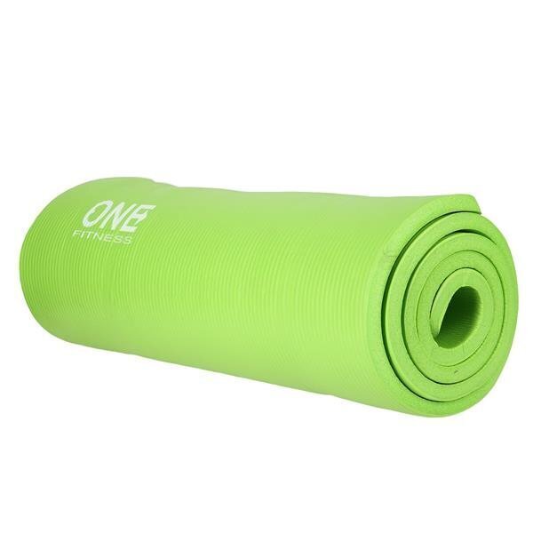 Joogamatt One Fitness NBR YM40 183x61x1,5 cm, roheline цена и информация | Joogamatid | hansapost.ee