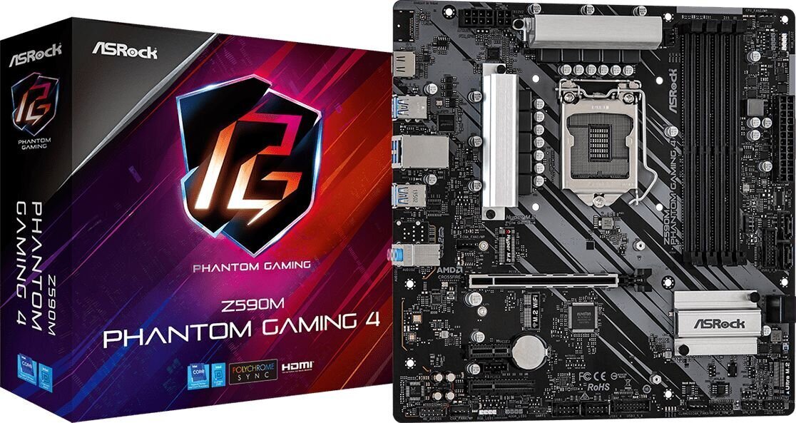 ASRock Z590M Phantom Gaming 4 hind ja info | Emaplaadid | hansapost.ee