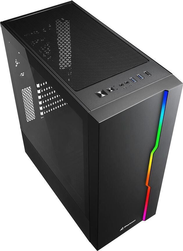 ATX Semi-tower korpus Sharkoon RGB Slider цена и информация | Arvutikorpused | hansapost.ee