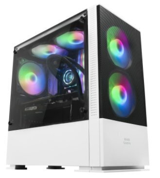 ATX/mATX Semi-tower Korpus Mars Gaming LED RGB LED RGB Micro ATX цена и информация | Arvutikorpused | hansapost.ee