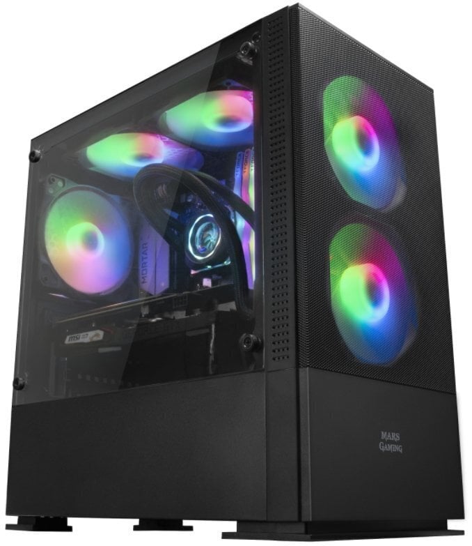 Mars Gaming MCZ PC Case ARGB Black цена и информация | Arvutikorpused | hansapost.ee