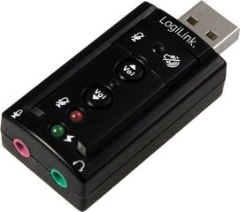 Logilink USB Audio adapter, 7.1 sound ef цена и информация | Звуковые карты | hansapost.ee