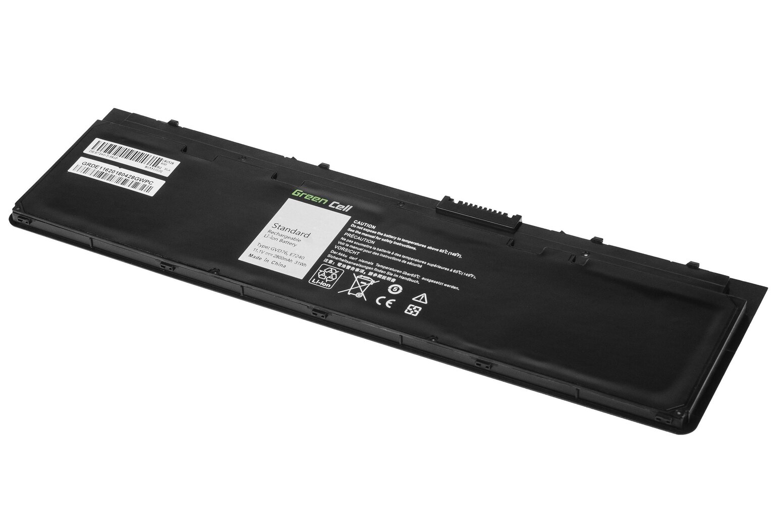 Green Cell Laptop Battery WD52H GVD76 Dell Latitude E7240 E7250 цена и информация | Sülearvuti akud | hansapost.ee