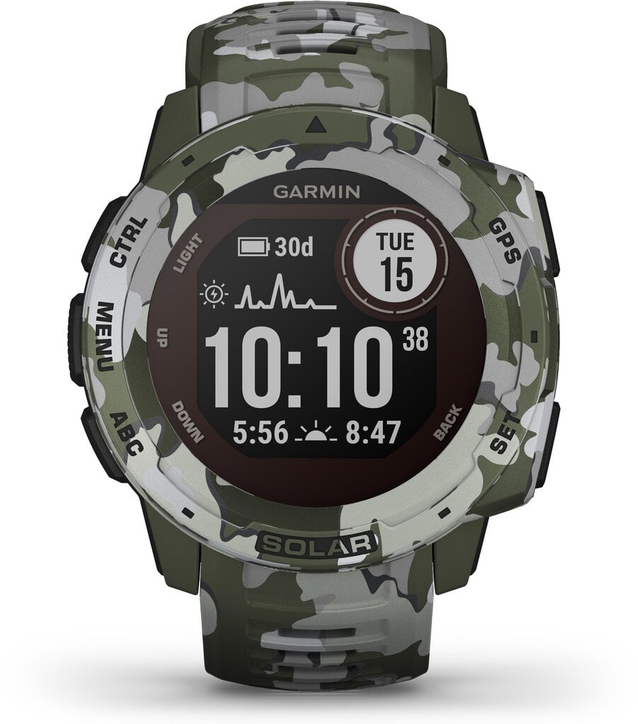 Garmin Instinct® Solar Camo Lichen Camo hind ja info | Nutikellad, laste nutikellad | hansapost.ee