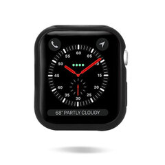 Kaitseümbris Apple Watch 4 40mm black and transparent hind ja info | Nutikellade aksessuaarid ja tarvikud | hansapost.ee