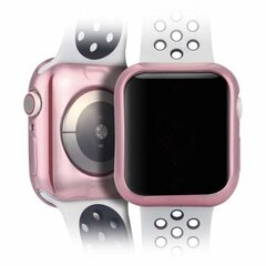 Kaitseümbris Apple Watch 4 40mm pink and transparent hind ja info | Nutikellade aksessuaarid ja tarvikud | hansapost.ee