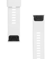 Tactical 431 Silicone Band for Garmin Fenix 5/6 QuickFit 22mm White цена и информация | Аксессуары для смарт-часов и браслетов | hansapost.ee