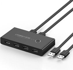 Коммутационный адаптер Ugreen US216 USB 3.0, черный цена и информация | Маршрутизаторы (роутеры) | hansapost.ee