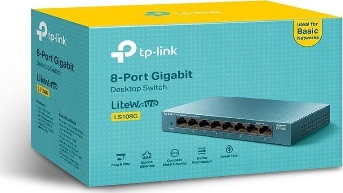 TP-Link LS108G цена и информация | Võrgulülitid | hansapost.ee