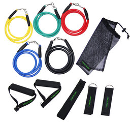 Gimnasticeskij komplekt TUNTURI Exercise Multifunctional Resistance Tubing Set цена и информация | Tunturi Товары для гимнастики и фитнеса | hansapost.ee