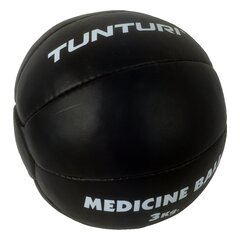 Мяч тренировочный Tunturi Medicine Ball 3 кг, кожа цена и информация | Tunturi Товары для гимнастики и фитнеса | hansapost.ee