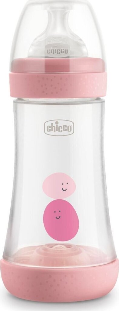 Lutipudel Chicco Perfect-5, roosa, 2+ elukuud 240 ml цена и информация | Lutipudelid ja tarvikud | hansapost.ee