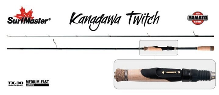 Spinning Surf Master «Yamato KANAGAWA Twitch TX-30» YS5007 2X 205 cm. цена и информация | Ridvad, ridvahoidjad | hansapost.ee