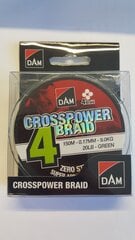 Punutud nöör Dam Crosspower 4-Braid 0,17mm цена и информация | Филаменты | hansapost.ee