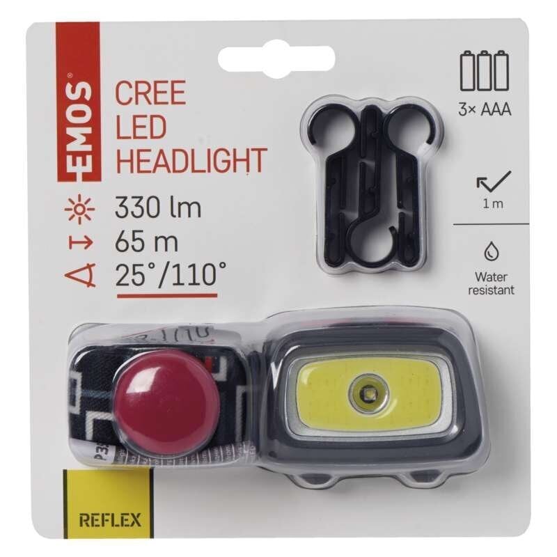 Pealamp EMOS COB + CREE LED, 3xAAA price and information | Pealambid, matkalambid | hansapost.ee