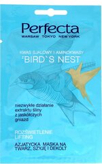 Tõstev ja helendav näo- ja kaelamask Perfecta Bird's Nest 10 ml hind ja info | Näomaskid ja silmamaskid | hansapost.ee