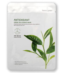 Leht-näomask Beauugreen Antioxidant Green Tea Essence 23 g hind ja info | Näomaskid ja silmamaskid | hansapost.ee