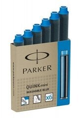 Чернильные капсулы Parker, синие, 6 шт. цена и информация | Parker Товары для детей и младенцев | hansapost.ee