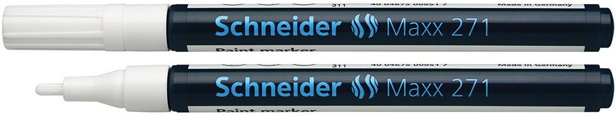 Õlimarker Schneider Maxx 271 valge цена и информация | Kirjutusvahendid | hansapost.ee