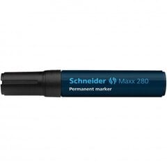 Püsimarker SCHNEIDER Maxx 280, lõigatud ots, 4-12 mm, must hind ja info | Kirjutusvahendid | hansapost.ee