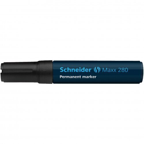 Püsimarker SCHNEIDER Maxx 280, lõigatud ots, 4-12 mm, must цена и информация | Kirjutusvahendid | hansapost.ee