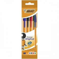 Värviliste pliiatsite komplekt Orange fine 0.8 mm, pakendis 4 tk 601231 цена и информация | Bic Товары для детей и младенцев | hansapost.ee