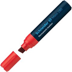 Püsimarker SCHNEIDER Maxx 280, lõigatud ots, 4-12 mm, punane цена и информация | Письменные принадлежности | hansapost.ee