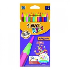 Цветные карандаши Evolution Circus, набор из 12 цветов 8957893 цена и информация | Bic Товары для школы | hansapost.ee