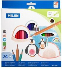 Цветные карандаши Milan 324, 24 цвета цена и информация | Принадлежности для рисования, лепки | hansapost.ee