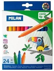 Фломастеры Milan Conic, 24 цвета цена и информация | Принадлежности для рисования, лепки | hansapost.ee