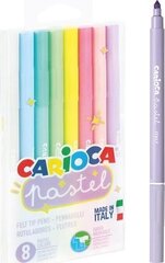 Маркеры пастельных тонов Carioca Pastel, 8 цветов цена и информация | Принадлежности для рисования, лепки | hansapost.ee