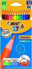 Цветные карандаши BIC CEV.93.CBW12 EU, (82902910), 12 цветных карандашей, 060963 цена и информация | Bic Товары для детей и младенцев | hansapost.ee