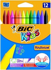 Карандаши BIC– Plastidecor WX.PLAST421.CBW12 EU, 945764, 12 цветов цена и информация | Bic Товары для детей и младенцев | hansapost.ee