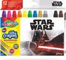 Keeratavad rasvakriidid Colorino Disney Star Wars 3 in 1, 12 värvi hind ja info | Kunstitarbed, voolimise tarvikud | hansapost.ee