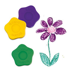 Набор мелков для малышей в форме цветка Djeco DJ09005, 12 шт цена и информация | Принадлежности для рисования, лепки | hansapost.ee