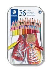 Карандаши цветные Staedtler 175, в металлической коробке, 36 цветов цена и информация | Особенности<br>-<br>Материал: дерево, пластик, стекло.<br>- Ручка из массива дерева, высококачественная и стильная.<br>- Зеркало высокой четкости, восстанавливает вашу максимальную четкость.<br>- Это подходит мужчинам и женщинам для повседневного макияжа и для путешествий. | hansapost.ee