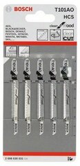 Tikksaeterad puidule Bosch T101AO, 5 tk hind ja info | Bosch Tööriistad | hansapost.ee
