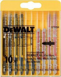 Saetera komplekt metallile ja puidule Dewalt Zestawy, 10 tk цена и информация | Aiatööriistade varuosad | hansapost.ee