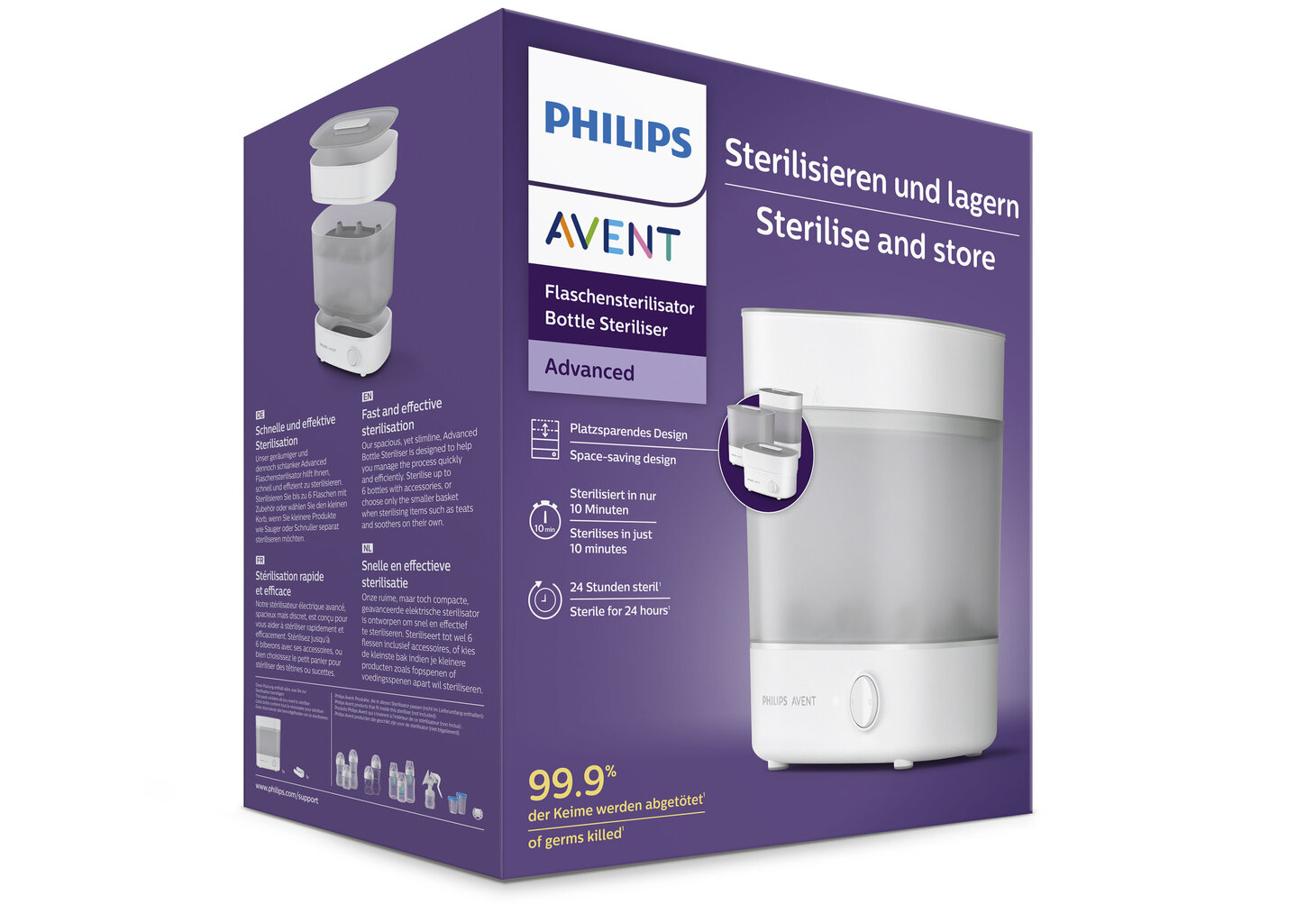Elektriline lutipudelite steriliseerija Philips Avent SCF291/00 цена и информация | Pudelisoojendajad ja sterilisaatorid | hansapost.ee