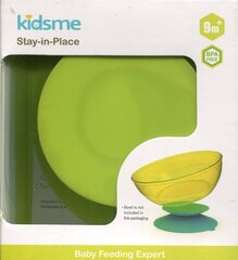 Kinnitatav tass ja tassialus KidsMe Stay-in-Place, Lime, alates 9 kuud+, 1tk hind ja info | KidsMe Lastekaubad ja beebikaubad | hansapost.ee