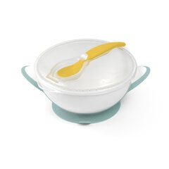 Iminapaga taldrik + teelusikas BabyOno, 6+ elukuud, kollane, 1063/04 price and information | Children's plates, bowls and cutlery | hansapost.ee