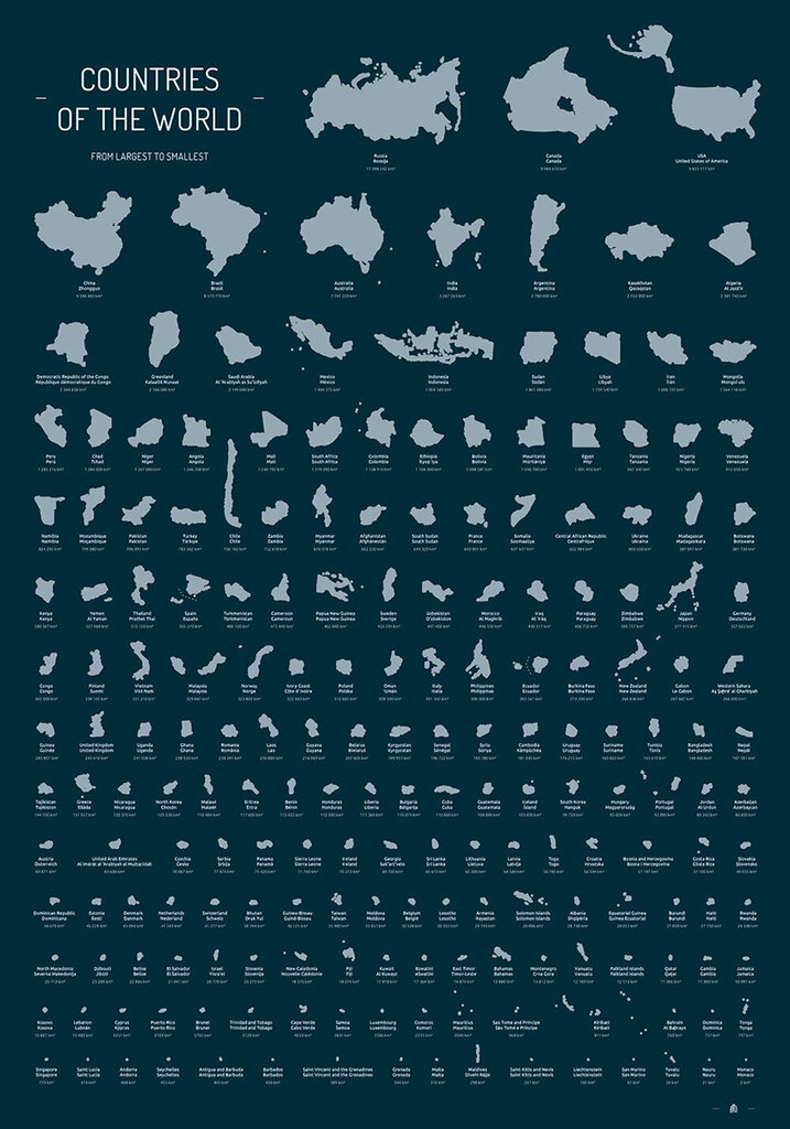 Kraabitav plakat "Countries of the World" цена и информация | Maakaardid | hansapost.ee