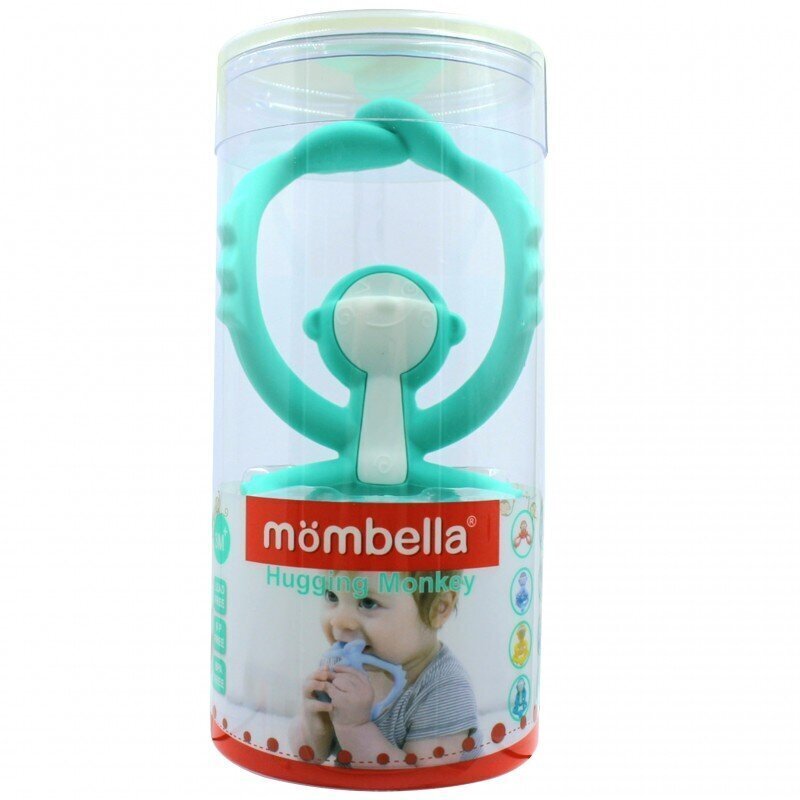 Närimislelu Mombella Monkey, sinine, 3 kuud+, P8081-1 hind ja info | Närimismänguasjad lastele | hansapost.ee