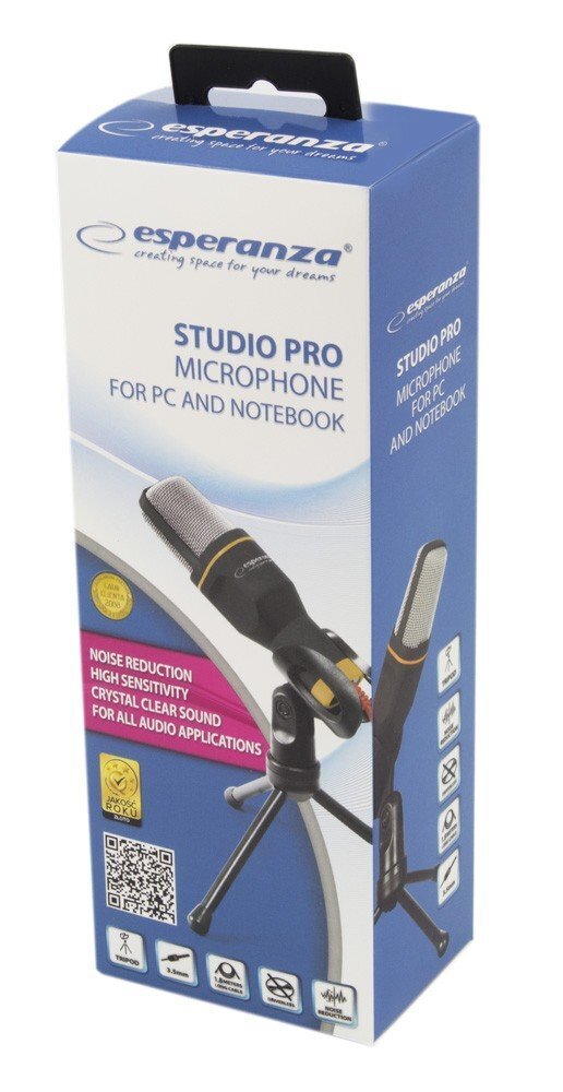 Statiiviga mikrofon Esperanza EH182 Studio Pro hind ja info | Mikrofonid | hansapost.ee