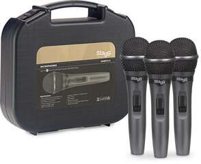 Комплект микрофонов Stagg SDMP15-3, 3 шт. цена и информация | Микрофоны | hansapost.ee