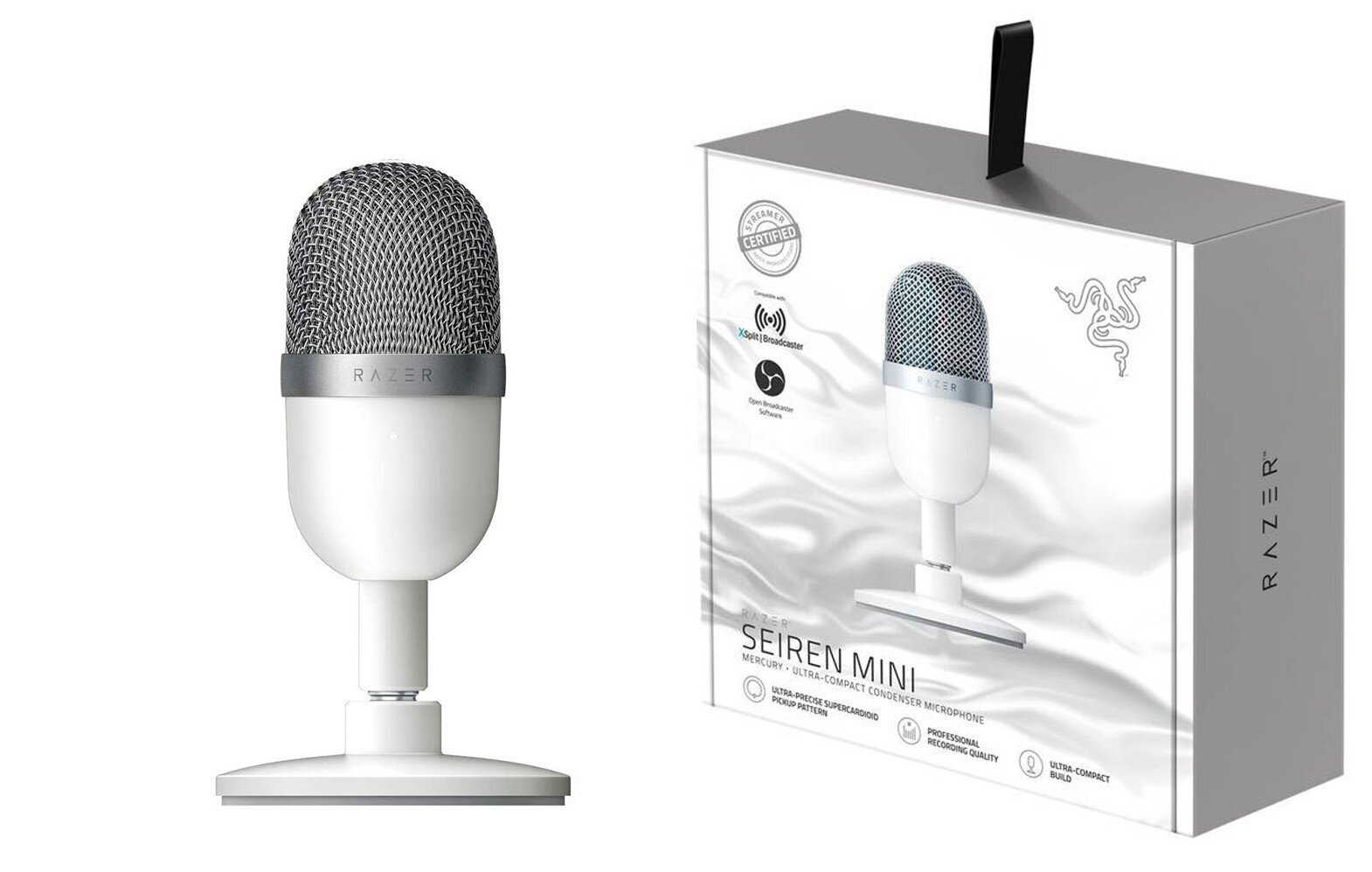 Mikrofon Razer Seiren Mini Valge цена и информация | Mikrofonid | hansapost.ee