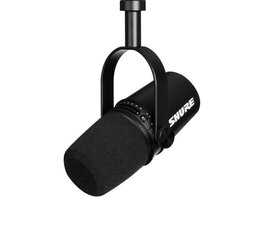 Mikrofon Shure MV7-K, must hind ja info | Mikrofonid | hansapost.ee